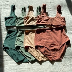 ARQ wide strap bra in pecan size medium